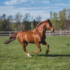 Obraz premium horse on the meadow