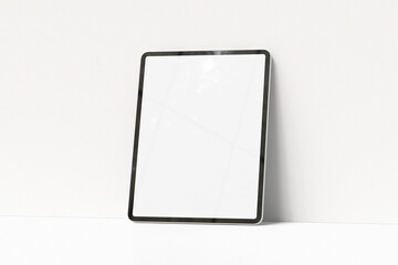 Blank tablet isolated on white for mockup design