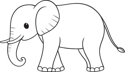 Obraz premium elephant cartoon illustration