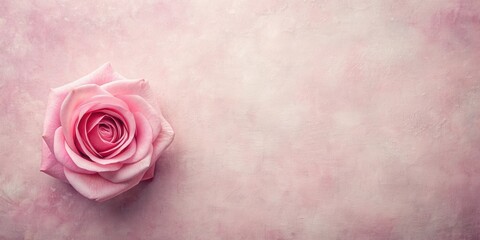 A Delicate Pink Rose on a Textured Background for Elegant Designs