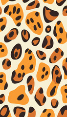 Abstract Leopard Print Pattern