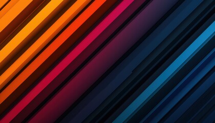 Obraz premium Gradient rainbow light beams forming sleek diagonal lines, perfect for a futuristic and colorful abstract design