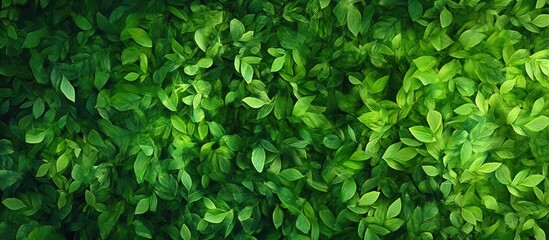 Obraz premium Vibrant abstract foliage in varying shades of green fills the background with rich textures and depth creating an aesthetically pleasing scene