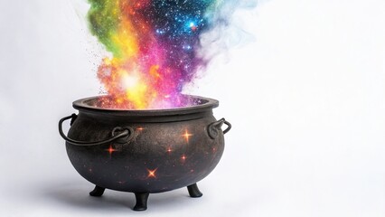 Abstract Cauldron Bursting with Celestial Energies