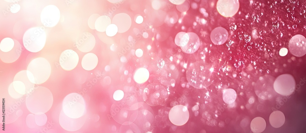 Aufkleber bright pink background with soft blur and bokeh effects in shades of pink and white, creating a vibr