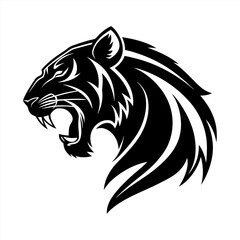 Tiger silhouette vector design
