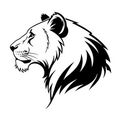Lion silhouette vector design