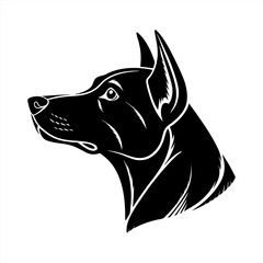 Dog silhouette vector design