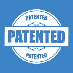 Obraz premium patented stamp sign symbol vector flat icon