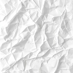 Obraz premium Crumpled White Paper Texture for Background and Design Projects