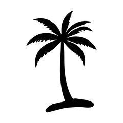 a nice palm tree silhouette art
