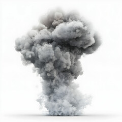A smoke explosion isolated on transparent background