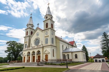 Fototapeta premium Stunning Sacred Heart Catholic Church