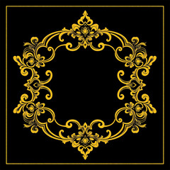 Oriental pattern. Oil painting. Pattern for printing on wall decorations, covers, leaflets, business cards