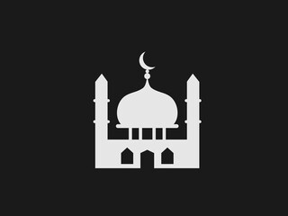 This is a flat vector illustration of a mosque