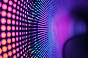 Obraz premium Radiating multicolored lights in a tunnel-like formation, perfect for a futuristic and energetic cosmic scene