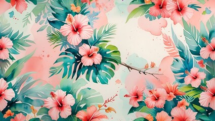 Tropical Watercolor Whimsy