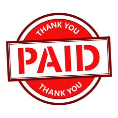 paid stamp icon vector design templates