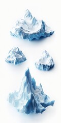 Obraz premium Ice Mountain Peaks - Glacial Sculptures
