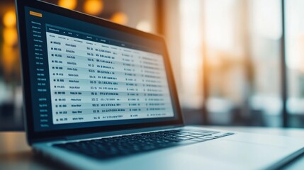 Close-Up of Laptop Screen Displaying Hotel Booking Confirmation Symbolizing Online Reservation Convenience for Travel and Vacation Planning