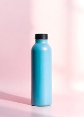 bottle with liquid blue colour