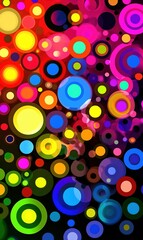 Colorful Abstract Circles Background