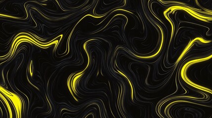 Fototapeta premium Mesmerizing Abstract Composition Featuring Swirling Patterns in Yellow