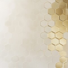 Fototapeta premium Soft Gradient Hexagonal Pattern Transitioning from Crisp White