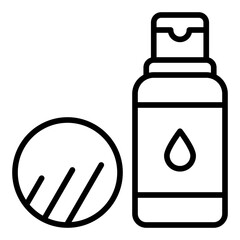 Makeup Remover line icon