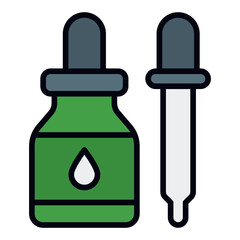 Beauty Oils filled line icon