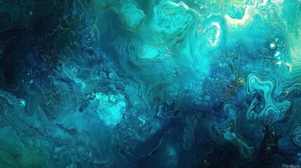 Fototapeta premium A Luminous Background with Bright Turquoise