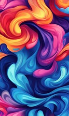 Obraz premium Abstract Swirling Colorful Paint Texture Background