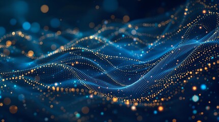 Connected Intelligence: Abstract Network Background for Tech Innovations