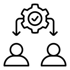 Team Roles line icon