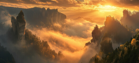 A peaceful natural landscape