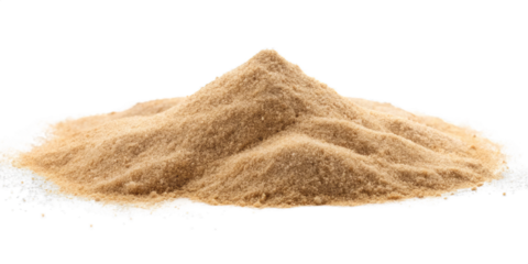 Flying Sand explosion, Sand dust powder falling isolated on PNG