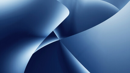 Modern Blue Abstract Gradient Background with Smooth Blue Waves
