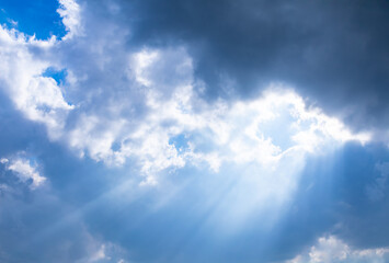 Light shining through the clouds, Japanese post card ratio