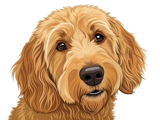 Transparent PNG available
golden doodle dog isolated on transparent background