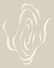 Visual form of a hidden and lasting feeling