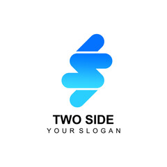 two side logo design