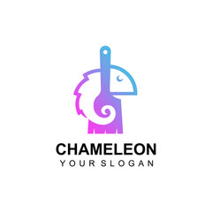 chameleon logo design
