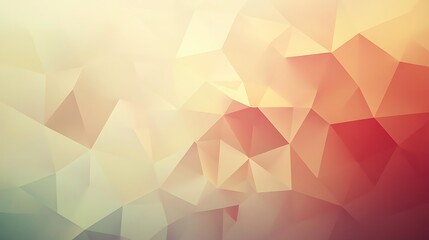 Abstract Low Polygonal Background Design in Warm Tones