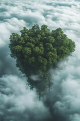 Floating Forest Above the Clouds