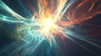 Abstract explosion of colors and light, representing energy and creativity.