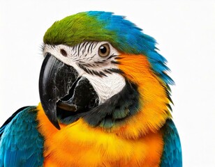 Naklejka premium Young Blue-and-yellow Macaw 