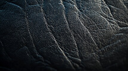 Close-up textured dark leather background.