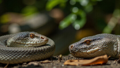 Fototapeta premium snake in the grass
