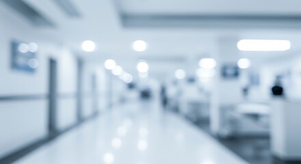 Blurred Hospital Corridor