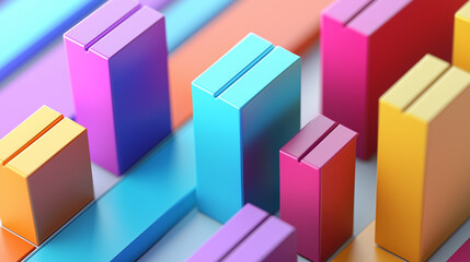 A modern, clean illustration of a bar graph with rising vibrant bars symbolizing growth. Simple background with clear axis labels and subtle shadows enhances clarity and focus on data.